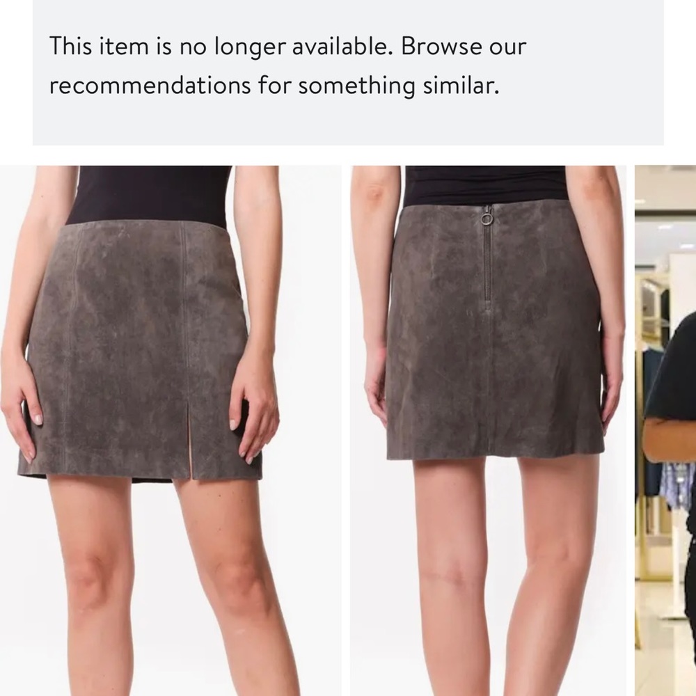 NWT Blank NYC suede mini skirt size 28
